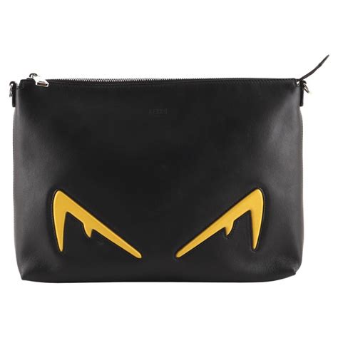 fendi monster eyes messenger bag